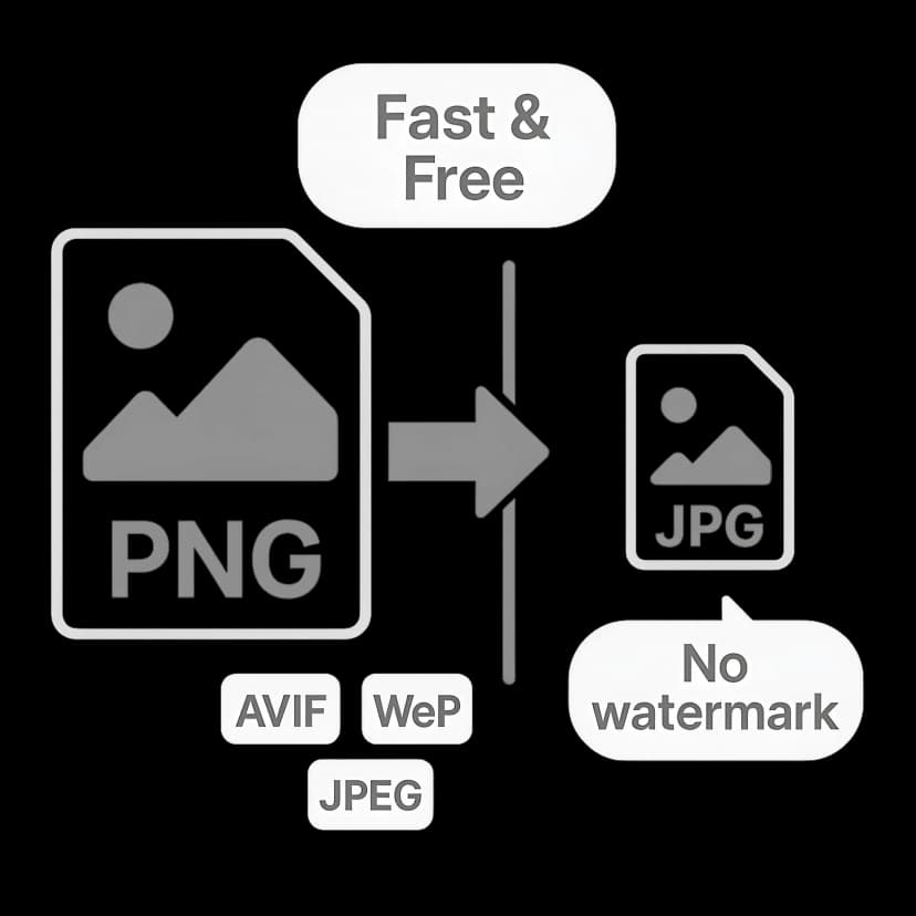 Hero banner illustrating image conversion